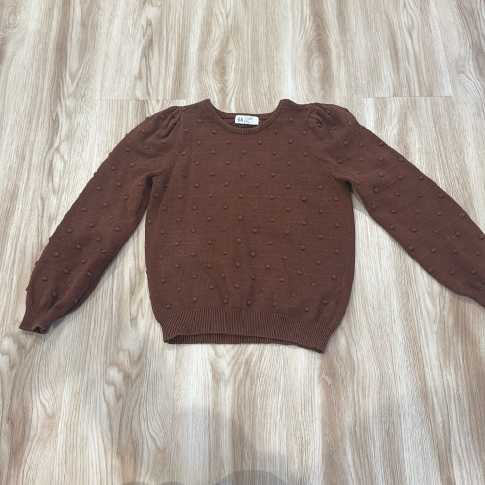 Girls brown size 8/10 sweater from H&M